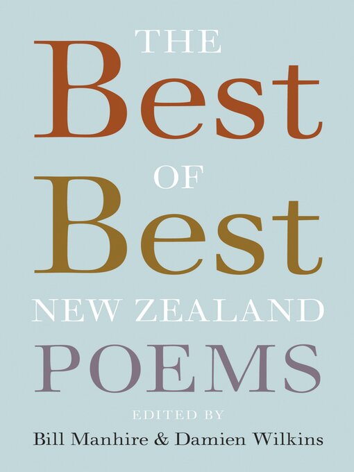 Title details for The Best of Best New Zealand Poems by Bill Manhire - Available